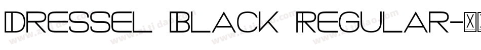 Dressel Black Regular字体转换